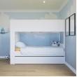 Bunk Bed with built in Bookshelf & optional trundle or drawers